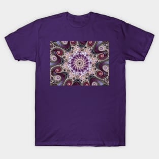 Purple Mandelbrot Fractal T-Shirt